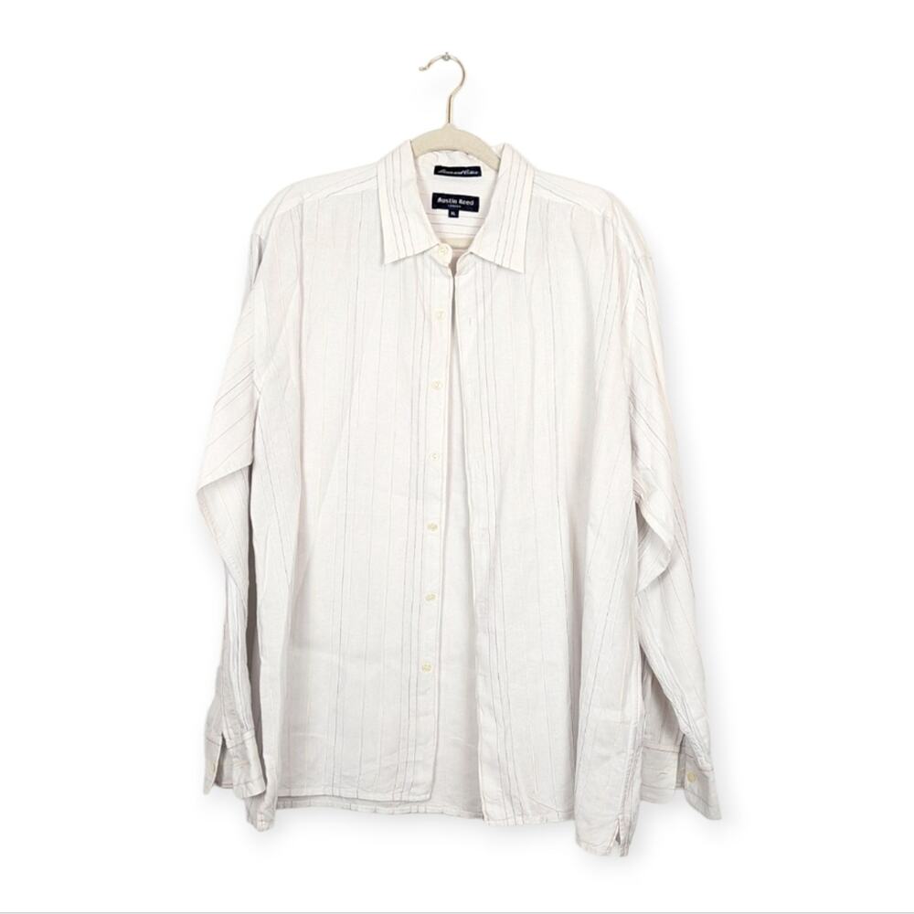 Austin Reed Multicolored Striped Long Sleeve Button Up Shirt